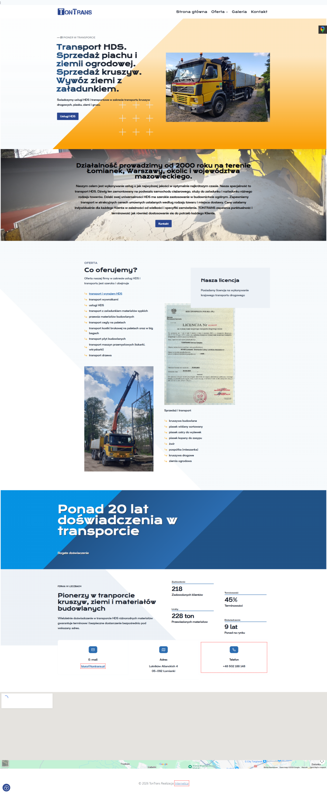 TonTrans – Sprzedaz Piachu Wywoz Ziemi i Gruzu