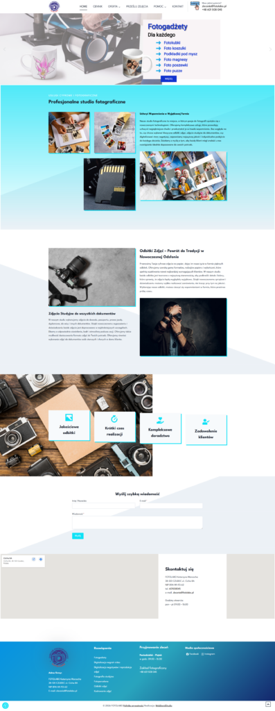 Zaklad fotograficzny Czudec Odbitki zdjec FOTOLABO – realizacja strony WWW na WordPressie